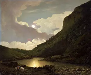 Joseph Wright Of Derby Prints: Matlock Tor by Moonlight, Joseph Wright of Derby, 1734-1797, British