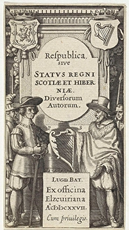 Two men with a harp, Pieter Serwouters, Bonaventure Elzevier, Abraham Elzevier I 1627 Two men with a harp, Pieter Serwouters, Bonaventure Elzevier, Abraham Elzevier I 1627