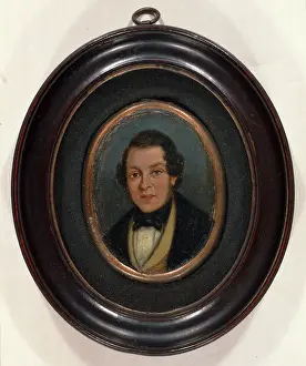 John Constable Artist Prints: Miniature: Portrait of Abram Constable, brother of the artist, Attributed to John