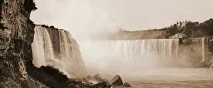 Niagara Falls View Prints: Niagara, general view from Cave of the Winds, Waterfalls, United States, New York (State)
