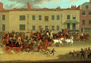 North Country Mails at the Peacock, Islington, London Signed and dated, lower right North Country Mails at the Peacock, Islington, London Signed and dated, lower right