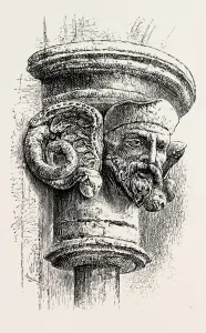 OLD NORSE CAPITAL, THE SCREEN, TRONDHJEM CATHEDRAL. Trondheim, historically, Nidaros OLD NORSE CAPITAL, THE SCREEN, TRONDHJEM CATHEDRAL. Trondheim, historically, Nidaros