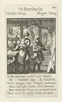 Craftsman At Work Prints: Pastry baker De Pasteibacker title object Menselyk Bedryf