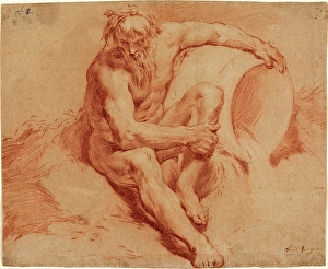 Paul Troger (Austrian, 1698 - 1762), River God, c Paul Troger (Austrian, 1698 - 1762), River God, c