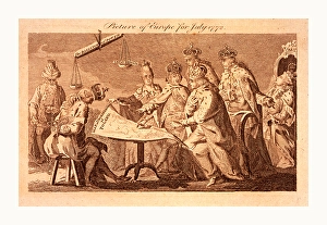 Picture of Europe for July 1772, Catherine II, Leopold II, and Frederick William Picture of Europe for July 1772, Catherine II, Leopold II, and Frederick William