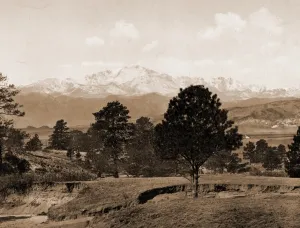 Pikes Peak, Colorado, Jackson, William Henry, 1843-1942, Mountains, United States Pikes Peak, Colorado, Jackson, William Henry, 1843-1942, Mountains, United States