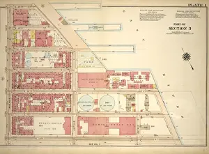 Print of East River waterfront bounded by 20th Street and E. 14th Street