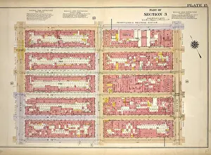 Old American Geography Maps Prints: Plate 15, Part of Section 3: Bounded by W. 31st Street, Seventh Avenue, W. 26th Street