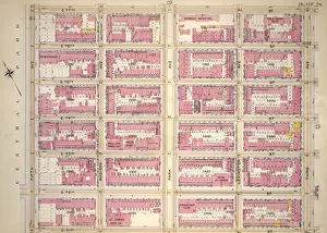Vintage American Maps Prints: Plate 24, Part of Section 5: Bounded by E. 77th Street, Third Avenue, E. 71st Street
