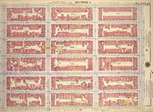 Old American Geography Maps Prints: Plate 28, Part of Section 5: Bounded by E. 83rd Street, Avenue A, E. 77th Street