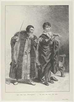 Polonius Hamlet 1834-43 Lithograph second state Polonius Hamlet 1834-43 Lithograph second state