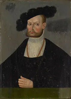 Portrait Duke Ulrich WAOErttemberg oil coniferous wood Portrait Duke Ulrich WAOErttemberg oil coniferous wood