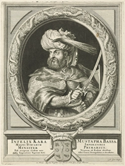 Portrait of Kara Mustafa Pasha, Jacob Gole, Nicolaas Visscher (II), Republiek der Portrait of Kara Mustafa Pasha, Jacob Gole, Nicolaas Visscher (II), Republiek der