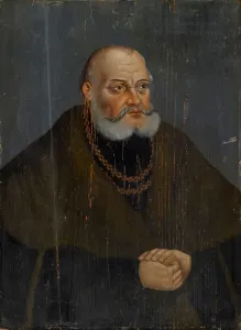 Portrait Margrave Georg Brandenburg oil coniferous wood Portrait Margrave Georg Brandenburg oil coniferous wood