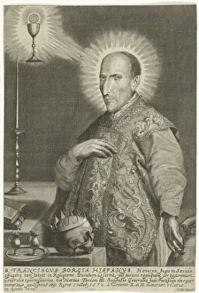 Portrait Saint Francis Borgia Francis Francis Borgia standing Portrait Saint Francis Borgia Francis Francis Borgia standing
