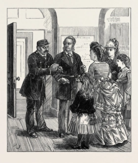 The Press Room: Trying on the Pinioning Jacket, 1873 The Press Room: Trying on the Pinioning Jacket, 1873