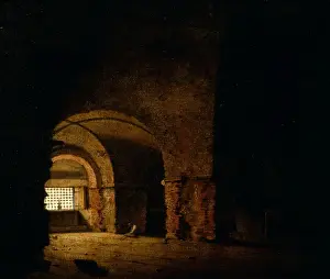Joseph Wright Of Derby Prints: The Prisoner Signed, lower right: I. W. [or J. W. ], Joseph Wright of Derby