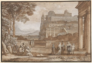 Queen Esther Approaching Palace Ahasuerus 1658 Queen Esther Approaching Palace Ahasuerus 1658
