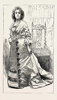 QUEEN HENRIETTA MARIA, Miss Kate Behnke, engraving 1890, UK, U.K., Britain, British QUEEN HENRIETTA MARIA, Miss Kate Behnke, engraving 1890, UK, U.K., Britain, British