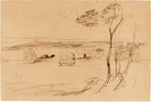 Randolph Caldecott, British (1846-1886), Trouville-sur-Mer, 1879, graphite on wove paper Randolph Caldecott, British (1846-1886), Trouville-sur-Mer, 1879, graphite on wove paper