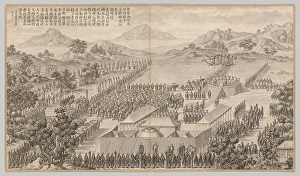 Rewards Generals Officers Quelling Uigurs Battle Scenes Rewards Generals Officers Quelling Uigurs Battle Scenes