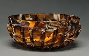 Ancient Roman Pottery Prints: Ribbed Bowl