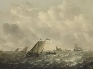 Dutch Marine Art Prints: River View, Abraham Hendricksz. van Beyeren, 1650 - 1670