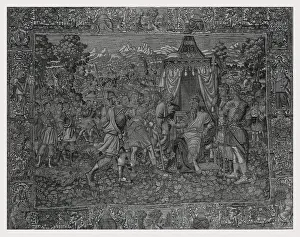 Romulus brings head of Amulius to Numitor Print