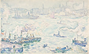 Rotterdam 1906 Watercolor graphite paper 10 x 16 1/8 Rotterdam 1906 Watercolor graphite paper 10 x 16 1/8