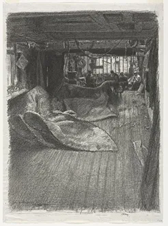 Sailmakers Loft 1911 Thomas Robert Way British Sailmakers Loft 1911 Thomas Robert Way British