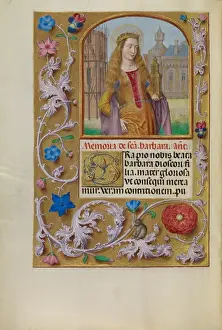 Saint Barbara Art Prints: Saint Barbara with a Tower