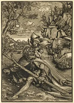 Lucas Cranach Elder Paintings Prints: Saint Christopher, Lucas Cranach, Elder, German, Kronach 1472-1553 Weimar, 1506