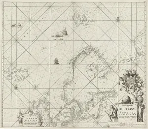 Sea chart of the Baltic and North Sea, Jan Luyken, Johannes van Keulen (I), unknown Sea chart of the Baltic and North Sea, Jan Luyken, Johannes van Keulen (I), unknown