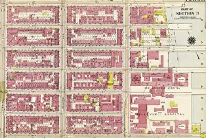 Vintage USA Map Prints: Part of Section 3 : Plate 57