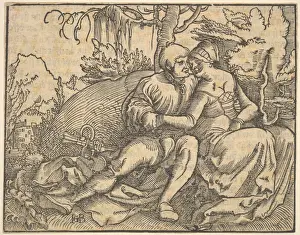 Sixteenth Century Prints: Sixth Commandment Ten Commandments Woodcut Sheet
