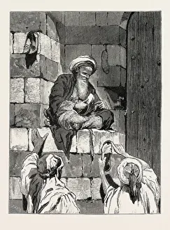 Egyptian Engraving Print, 1879