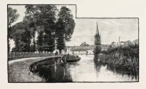 Vintage London Views Prints: St. Helens, from the Thames