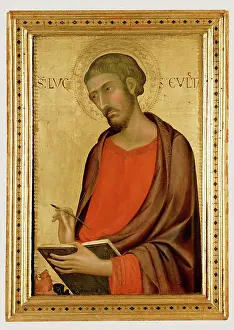 Simone Martini Painting Prints: St. Luke