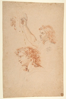 Studies Archangel Gabriel recto verso ca 1645 Studies Archangel Gabriel recto verso ca 1645