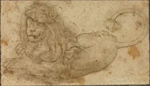 Lucas Cranach Elder Artist Prints: Study of a Lion