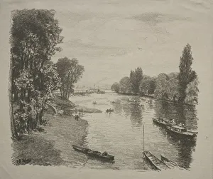 Thames Thomas Robert Way British 1861-1913 Lithograph Thames Thomas Robert Way British 1861-1913 Lithograph