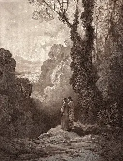Victorian Style Prints: The Threshold of Purgatory, by Gustave Dore