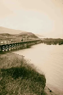 Timber trestle bridge Semakh 1900 Israel Tsemaḥ Timber trestle bridge Semakh 1900 Israel Tsemaḥ