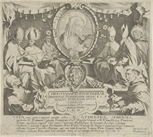 Title print series scenes life wonders St. Catherine Title print series scenes life wonders St. Catherine