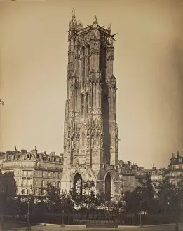 Paris Landmarks Europe Prints: The Tour St. Jacques