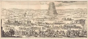 Tower of Babel, Jan Luyken, Willem Goeree, 1690 Tower of Babel, Jan Luyken, Willem Goeree, 1690