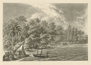 Tropical landscape, Francois Joseph Pfeiffer (II), 1793 - 1835 Tropical landscape, Francois Joseph Pfeiffer (II), 1793 - 1835