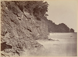 Tropical Scenery Cliff Limon Bay 1871 Albumen silver print Tropical Scenery Cliff Limon Bay 1871 Albumen silver print