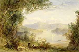 View on the Hudson River Print