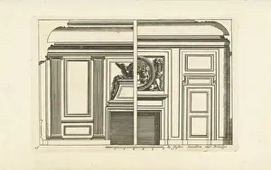 Interior Design Architecture Prints: Wall Layout, interior, decoration, design, ornament, ornamental, architecture, Jean